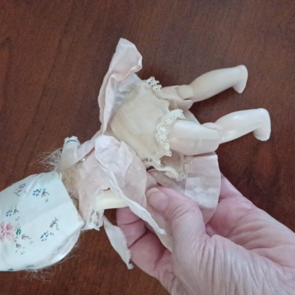 Vintage Handcrafted Doll Bed with Doll - 1940's - Picture 9 of 15